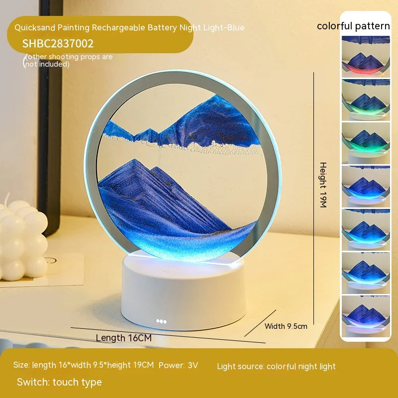Touch-Activated Quicksand Decorative Table Lamp
