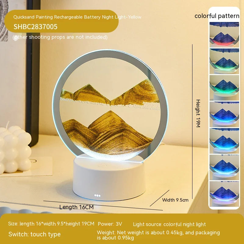 Touch-Activated Quicksand Decorative Table Lamp