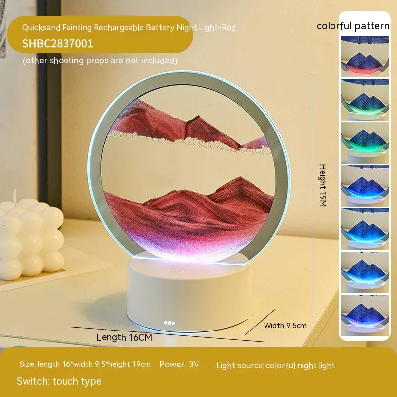 Touch-Activated Quicksand Decorative Table Lamp