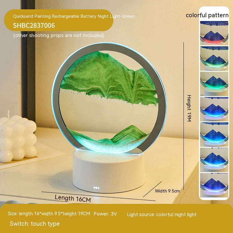 Touch-Activated Quicksand Decorative Table Lamp